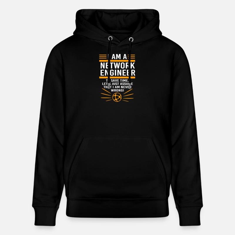 Netzwerk Informatiker Programmierer Admin - Stanley/Stella Unisex Bio-Hoodie CRUISER  - Schwarz