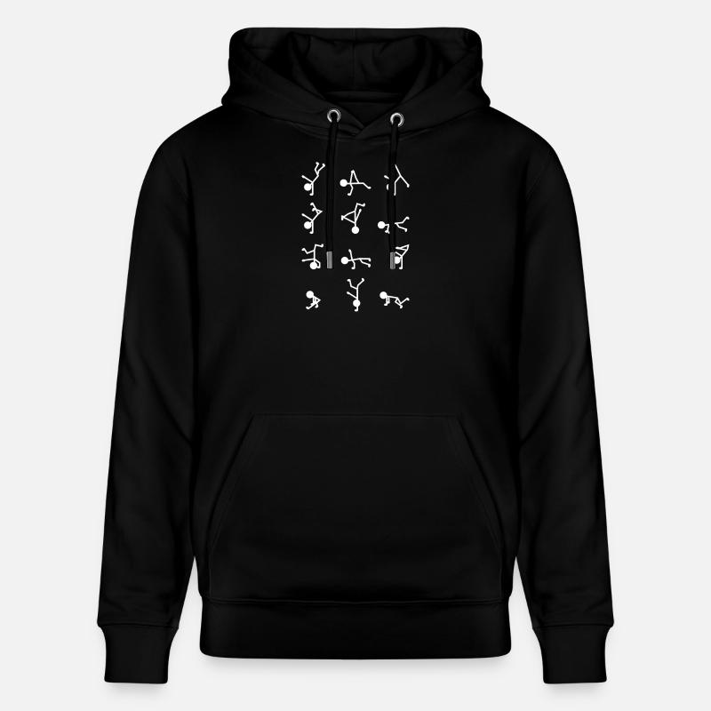 Silhouette bâton Breakdancer - Sweat à capuche bio CRUISER Stanley/Stella Unisexe - noir