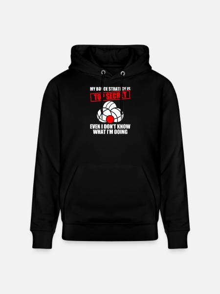 My bocce strategy Petanque Boule player - Stanley/Stella CRUISER Unisex Organic Hoodie - black