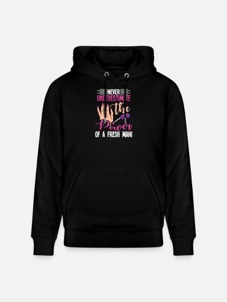 Nageldesigner Nageldesignerin Kosmetik Nagelstudio - Stanley/Stella Unisex Bio-Hoodie CRUISER  - Schwarz