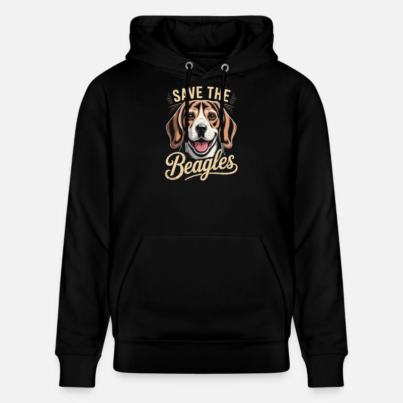 Sauvez les Beagle - Sweat à capuche bio CRUISER Stanley/Stella Unisexe - noir