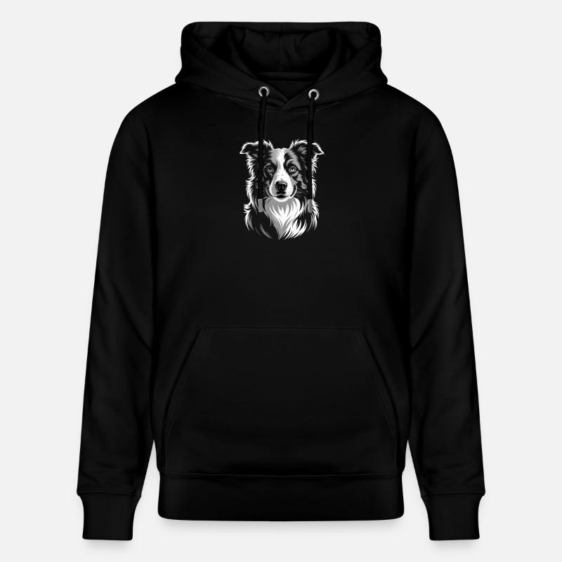 Boder Collie - Stanley/Stella Unisex Bio-Hoodie CRUISER  - Schwarz