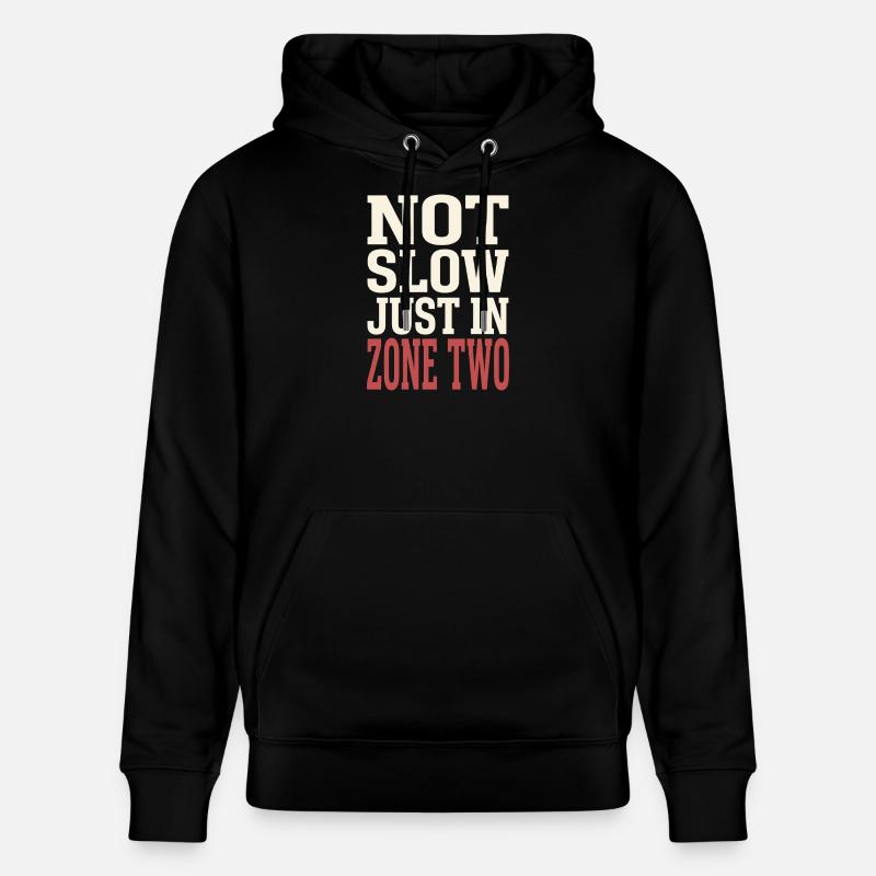 Zone 2 Training Herzfrequenztraining Einfaches - Stanley/Stella Unisex Bio-Hoodie CRUISER - Schwarz