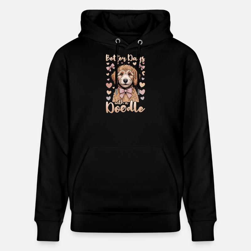 Race de chien Goldendoodle - Sweat à capuche bio CRUISER Stanley/Stella Unisexe - noir