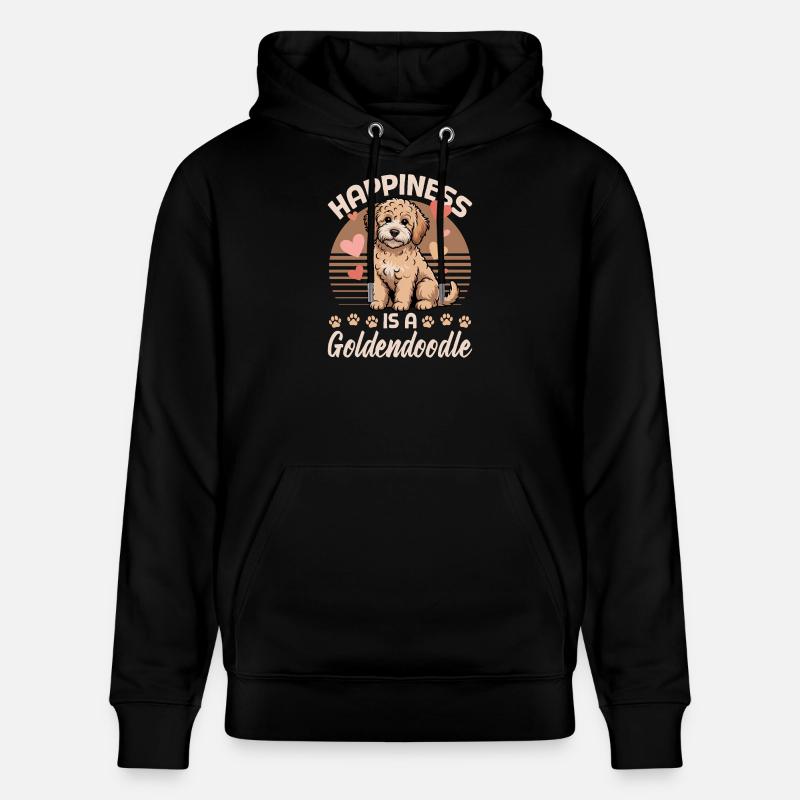Race de chien Goldendoodle - Sweat à capuche bio CRUISER Stanley/Stella Unisexe - noir