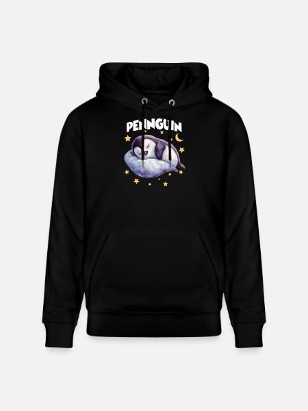 PennguinPinguin Pyjama Pennguin Langschläfer - Stanley/Stella Unisex Bio-Hoodie CRUISER - Schwarz