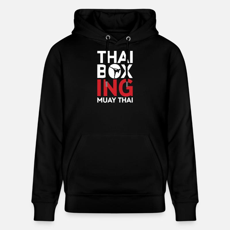 Thai-Boxen-Muay-Thai-Emblem - Stanley/Stella Unisex Bio-Hoodie CRUISER - Schwarz