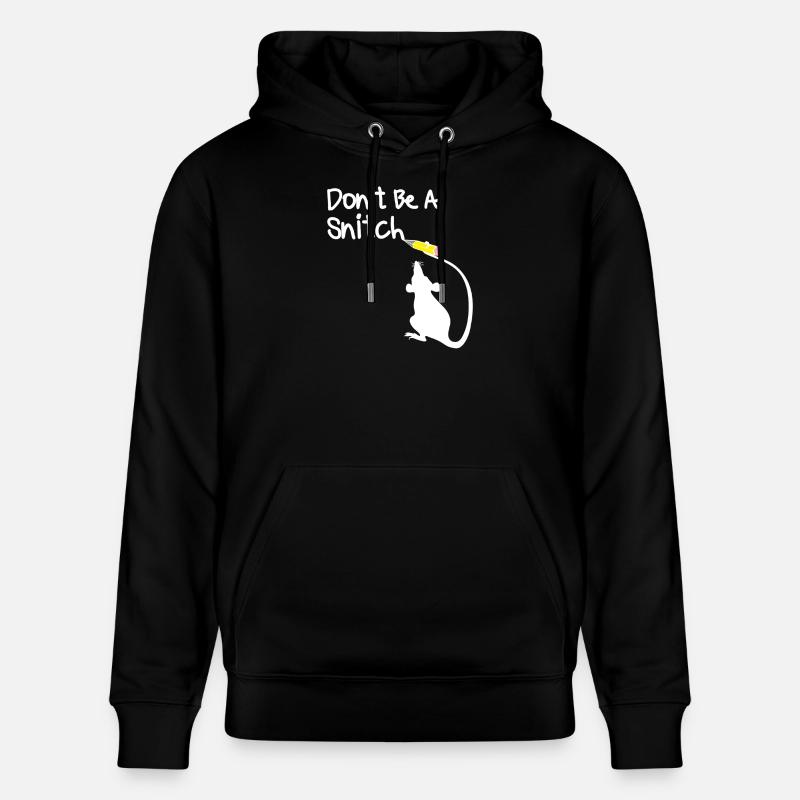 Sei keine Schnatzmaus - Stanley/Stella Unisex Bio-Hoodie CRUISER  - Schwarz
