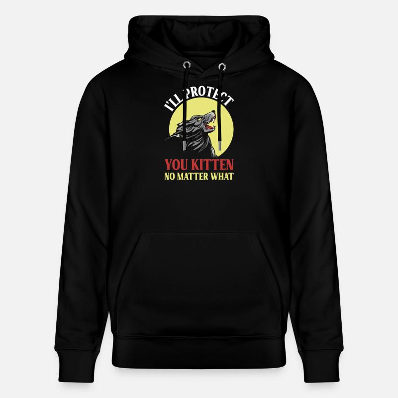 Loup protecteur pour chatons - Sweat à capuche bio CRUISER Stanley/Stella Unisexe - noir