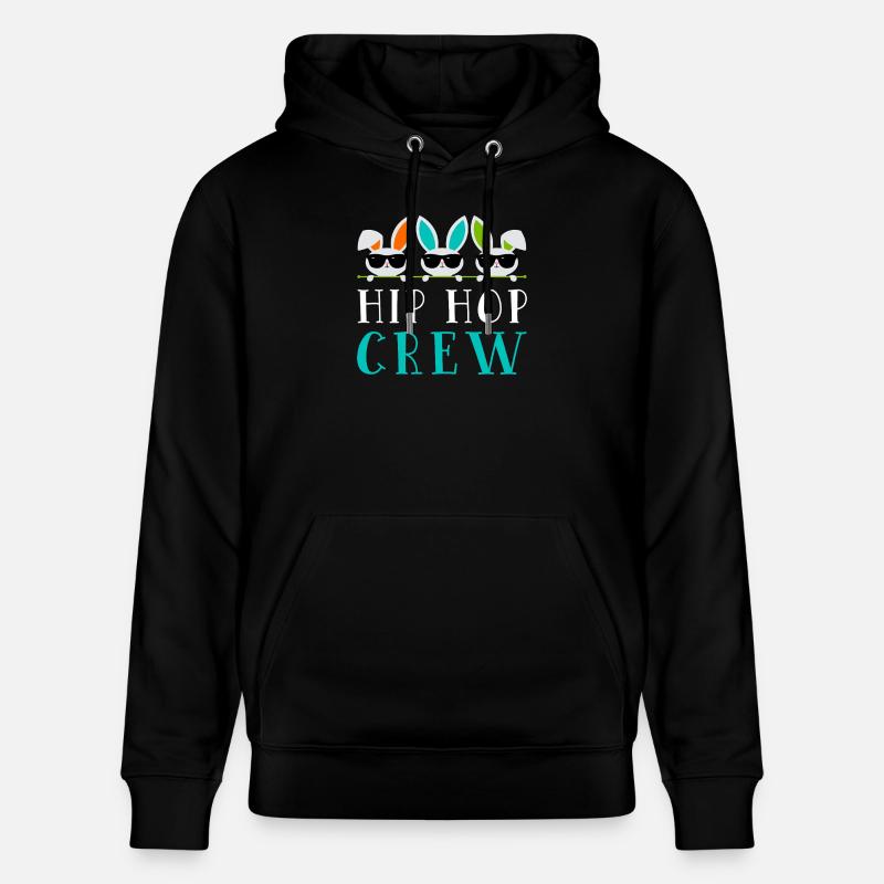 Hip Hop Bunny Crew - Sweat à capuche bio CRUISER Stanley/Stella Unisexe - noir