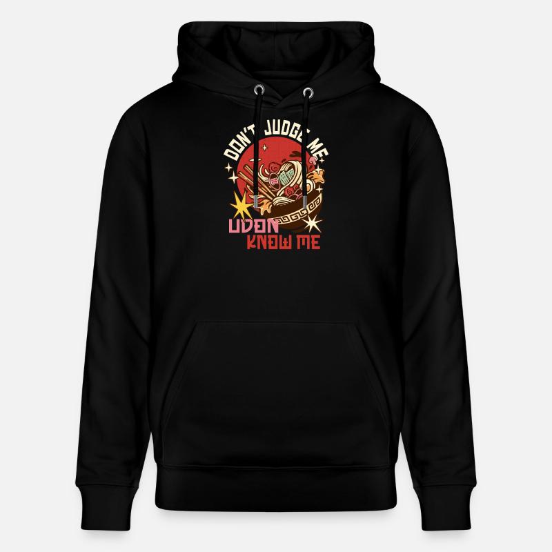 Udon, ne me jugez pas - Sweat à capuche bio CRUISER Stanley/Stella Unisexe - noir