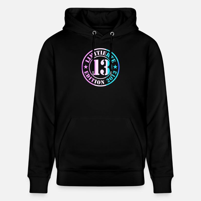 Garçon du 13e anniversaire - Sweat à capuche bio CRUISER Stanley/Stella Unisexe - noir