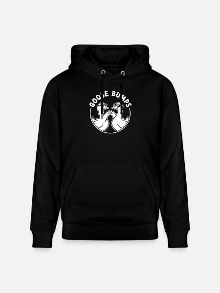 Goose Bumps Duck Duo - Stanley/Stella CRUISER Unisex Organic Hoodie - black