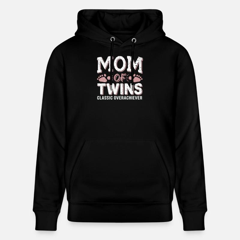 Maman de jumeaux – Classique surdouée - Sweat à capuche bio CRUISER Stanley/Stella Unisexe - noir