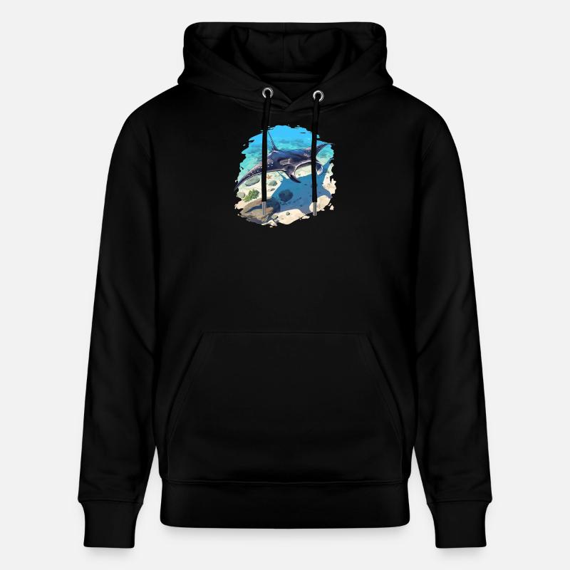 Rays Manta Rays - Stanley/Stella CRUISER Unisex Organic Hoodie - black