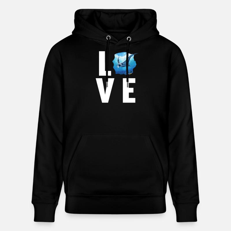 Rays Manta Rays - Stanley/Stella CRUISER Unisex Organic Hoodie - black