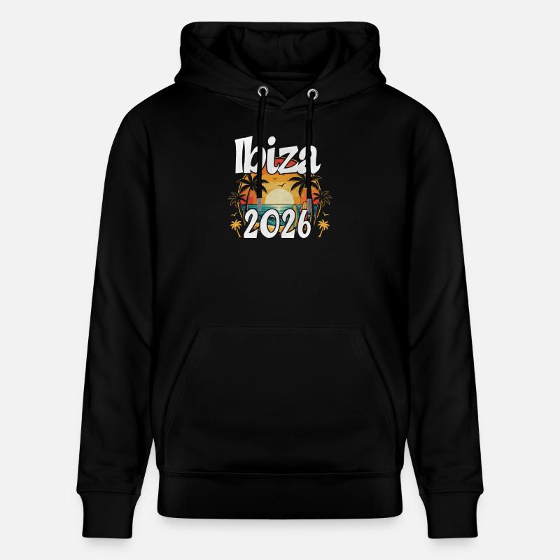 Ibiza 2026 - Sweat à capuche bio CRUISER Stanley/Stella Unisexe - noir