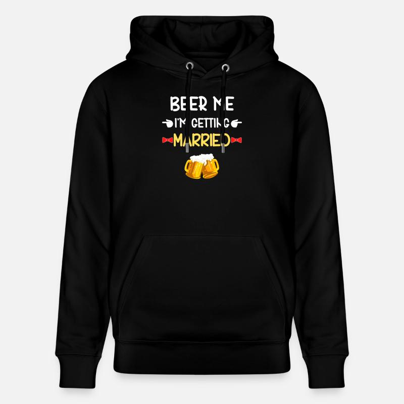 Beer Me wird heiraten - Stanley/Stella Unisex Bio-Hoodie CRUISER - Schwarz