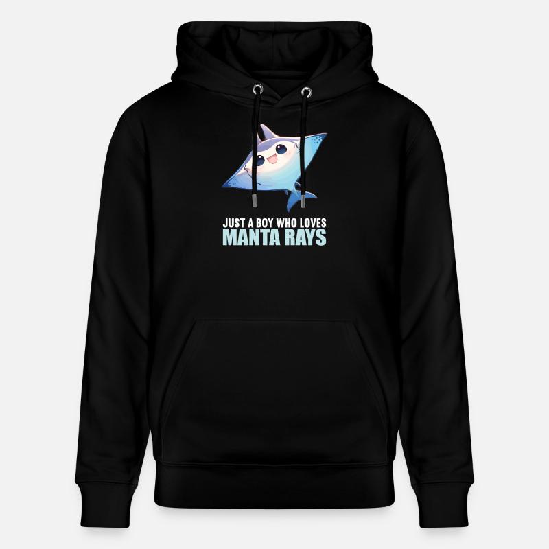 Rochen Mantarochen - Stanley/Stella Unisex Bio-Hoodie CRUISER  - Schwarz