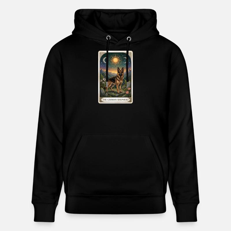 Deutscher Schäferhund Tarot - Stanley/Stella Unisex Bio-Hoodie CRUISER  - Schwarz