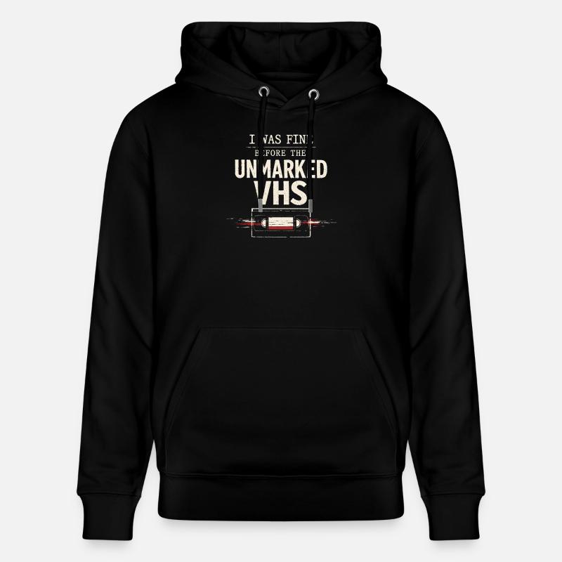 Verdächtige Videokassette | Retro Horror - Stanley/Stella Unisex Bio-Hoodie CRUISER - Schwarz