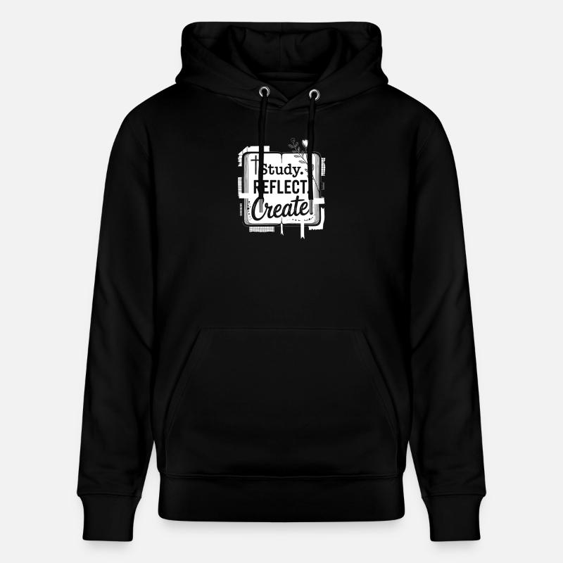 Étudier Réfléchir Créer - Sweat à capuche bio CRUISER Stanley/Stella Unisexe - noir