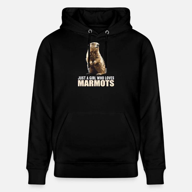 Marmottes Marmotte - Sweat à capuche bio CRUISER Stanley/Stella Unisexe - noir