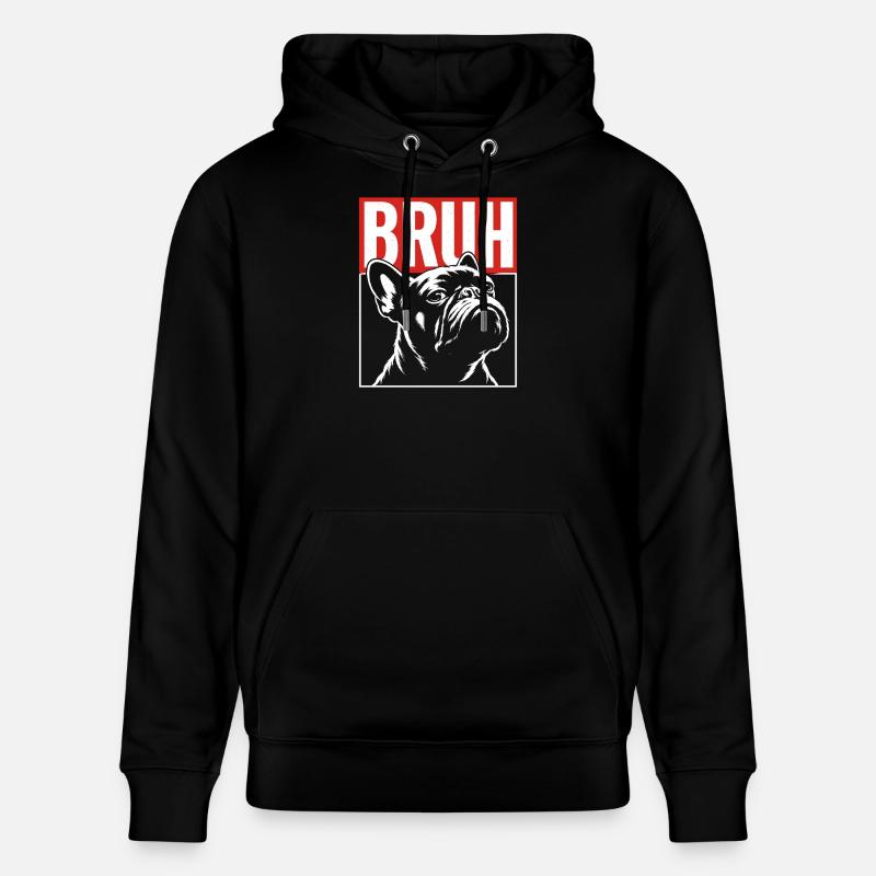 Graphismes BRUH Bulldog - Sweat à capuche bio CRUISER Stanley/Stella Unisexe - noir