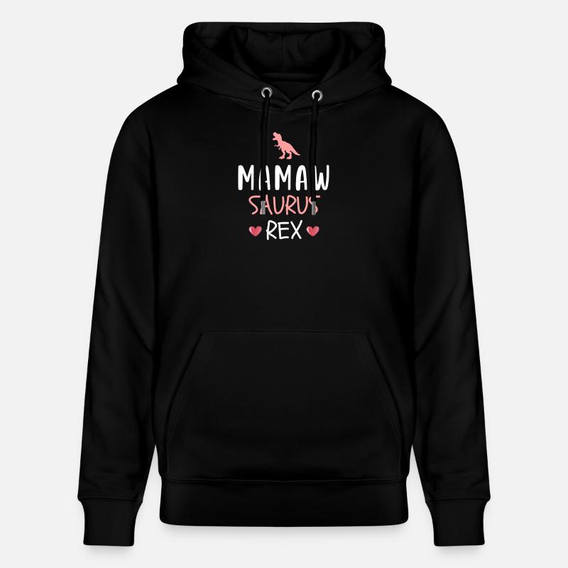Mamawsaurus Rex Niedliche Mamaw Dinosaurier-Oma Mutter - Stanley/Stella Unisex Bio-Hoodie CRUISER  - Schwarz
