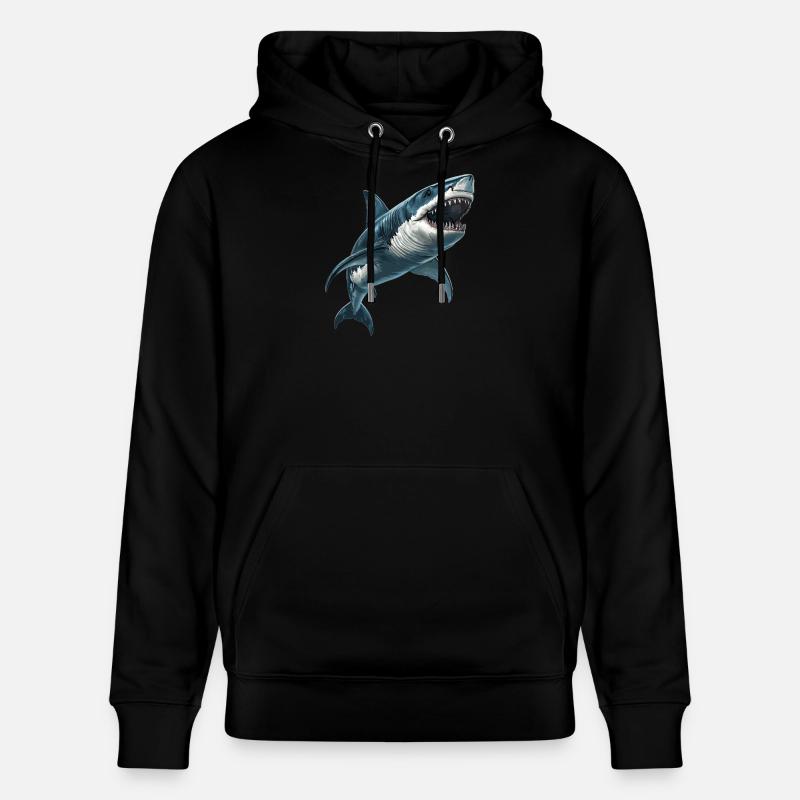 Requins Requin - Sweat à capuche bio CRUISER Stanley/Stella Unisexe - noir