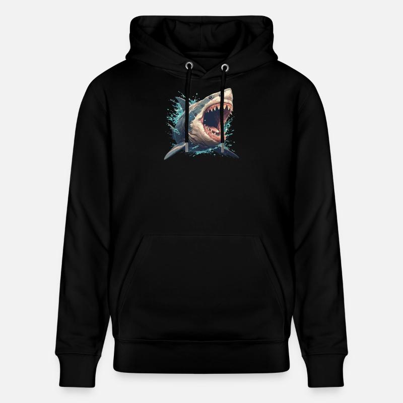 Requins Requin - Sweat à capuche bio CRUISER Stanley/Stella Unisexe - noir