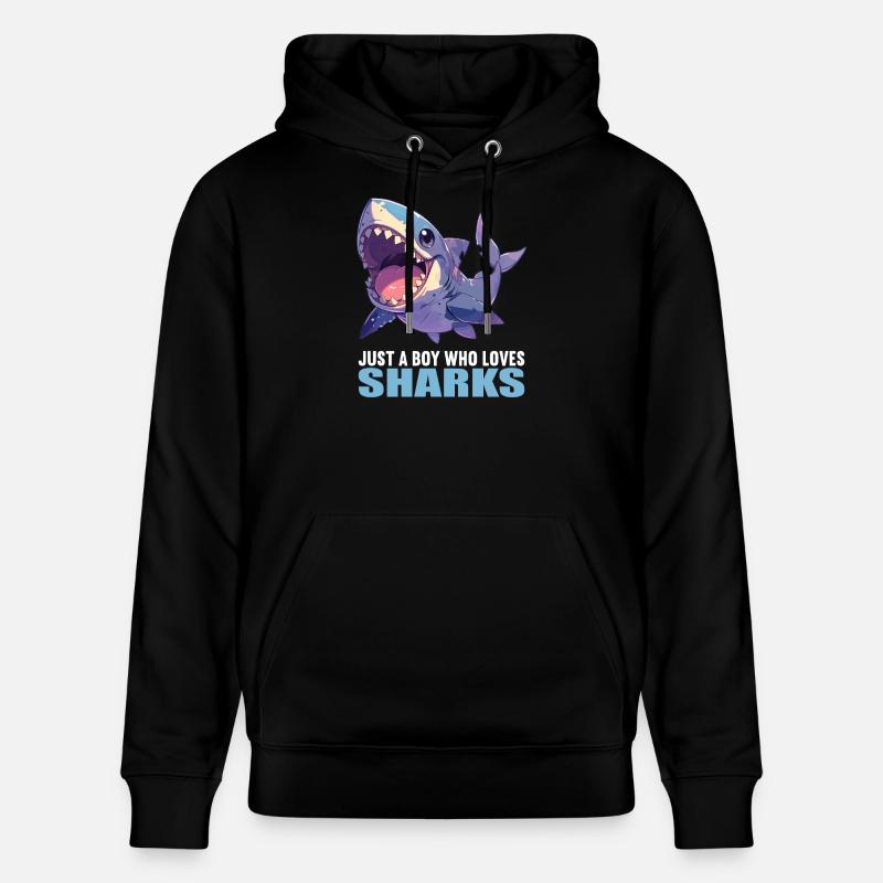 Requins Requin - Sweat à capuche bio CRUISER Stanley/Stella Unisexe - noir