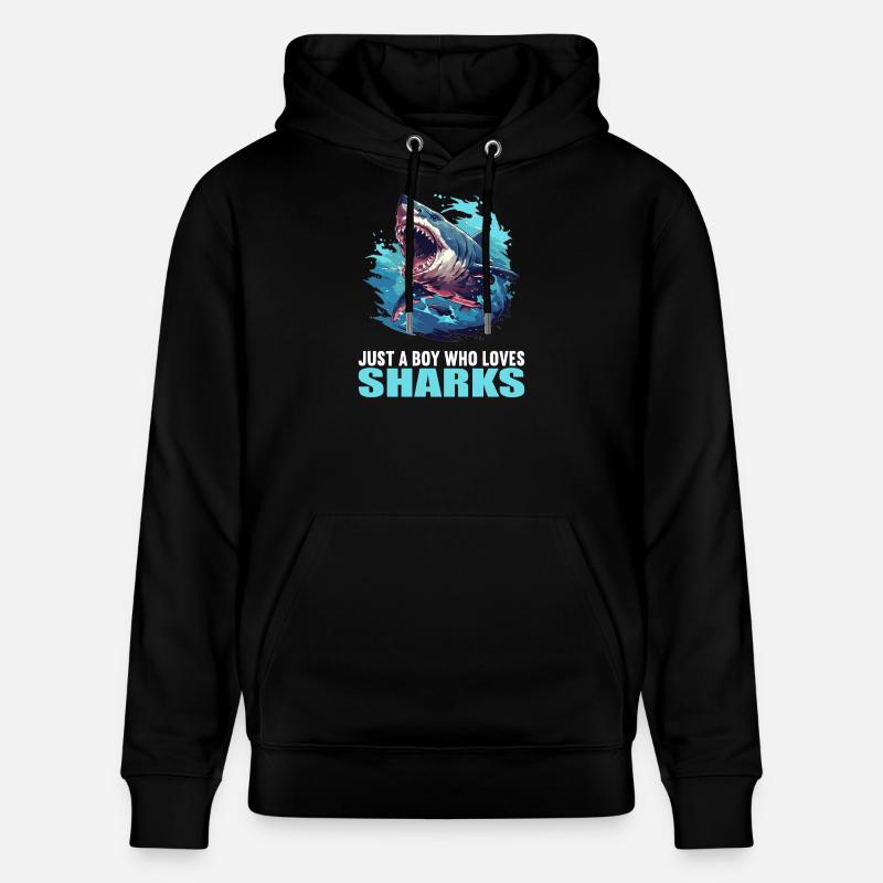 Requins Requin - Sweat à capuche bio CRUISER Stanley/Stella Unisexe - noir
