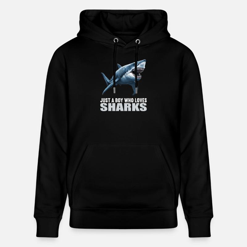 Requins Requin - Sweat à capuche bio CRUISER Stanley/Stella Unisexe - noir