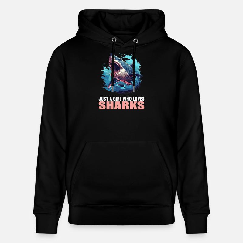 Requins Requin - Sweat à capuche bio CRUISER Stanley/Stella Unisexe - noir
