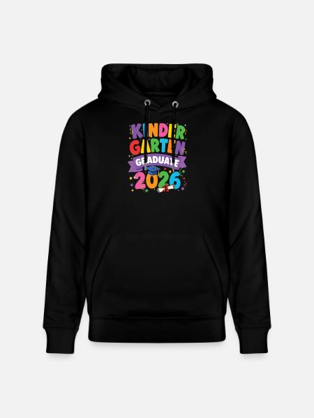 Kindergarten Graduate 2026 Class Grad - Stanley/Stella CRUISER Unisex Organic Hoodie - black
