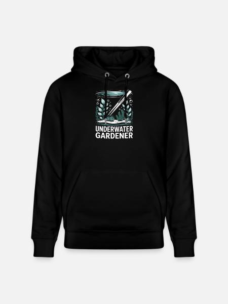 Underwater Gardener Aquascaping Dream - Stanley/Stella CRUISER Unisex Organic Hoodie - black