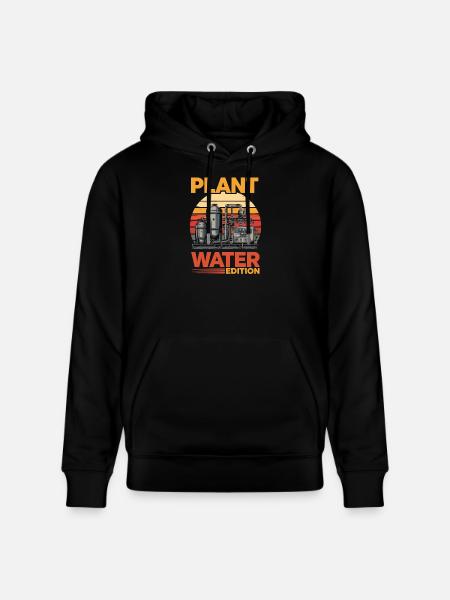Plant Water Edition Industrial - Stanley/Stella CRUISER Unisex Organic Hoodie - black