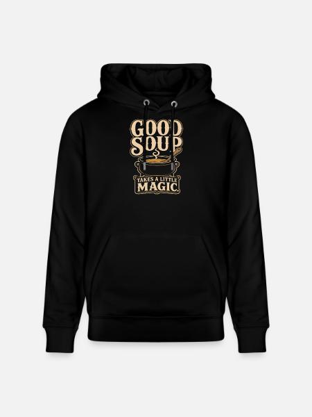 Küchenhexe Suppe Hexe Gemütliche Hexe Geschenk - Stanley/Stella Unisex Bio-Hoodie CRUISER - Schwarz