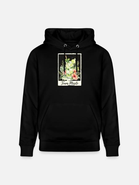 Bachelor Party Mojito Cocktail Bartender - Stanley/Stella CRUISER Unisex Organic Hoodie - black
