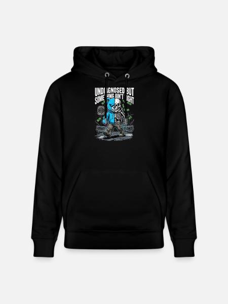 Not diagnosed, but something is wrong - Stanley/Stella CRUISER Unisex Organic Hoodie - black