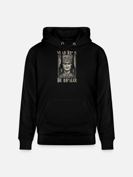 Vlad Tepes: The Impaler Gothic - Stanley/Stella CRUISER Unisex Organic Hoodie - black