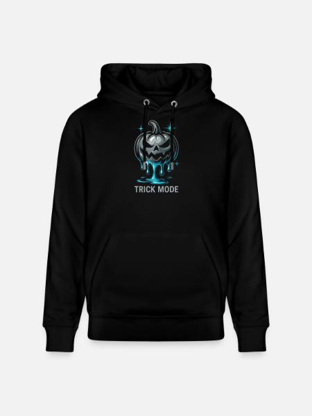 Trick Mode Pumpkin - Stanley/Stella CRUISER Unisex Organic Hoodie - black