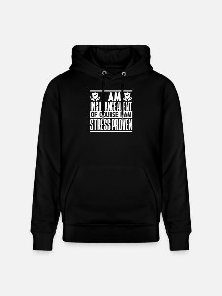 Insurance Agent Costume Stress Proven Medicare - Stanley/Stella CRUISER Unisex Organic Hoodie - black