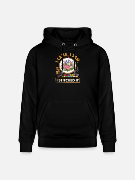 Lustiges Nadelspitzen-bastelhobby - Stanley/Stella Unisex Bio-Hoodie CRUISER - Schwarz