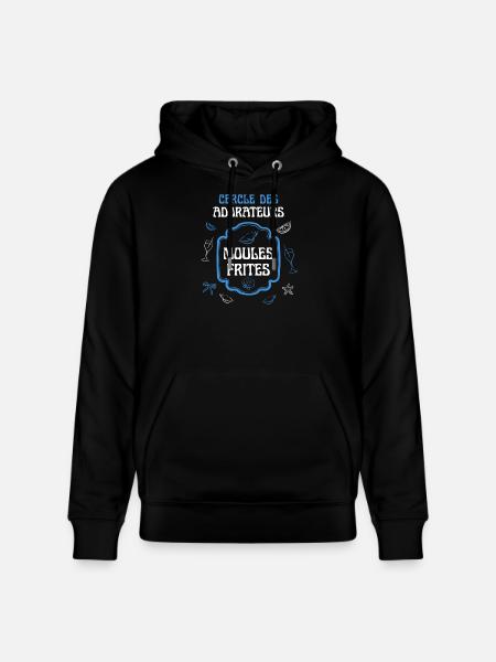 Cercle des Adorateurs Moules Frites - Sweat à capuche bio CRUISER Stanley/Stella Unisexe - noir