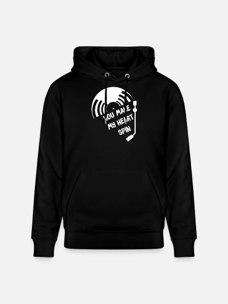 Vinyl - Stanley/Stella CRUISER Unisex Organic Hoodie - black