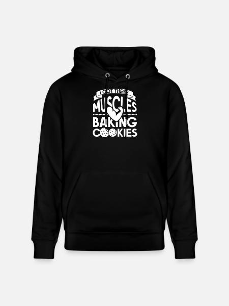 Cookie Plätzchen Keks - Stanley/Stella CRUISER Unisex Organic Hoodie - black