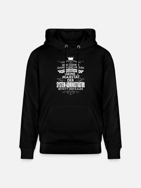 SYSTEM-ADMINISTRATOR - Stanley/Stella Unisex Bio-Hoodie CRUISER  - Schwarz