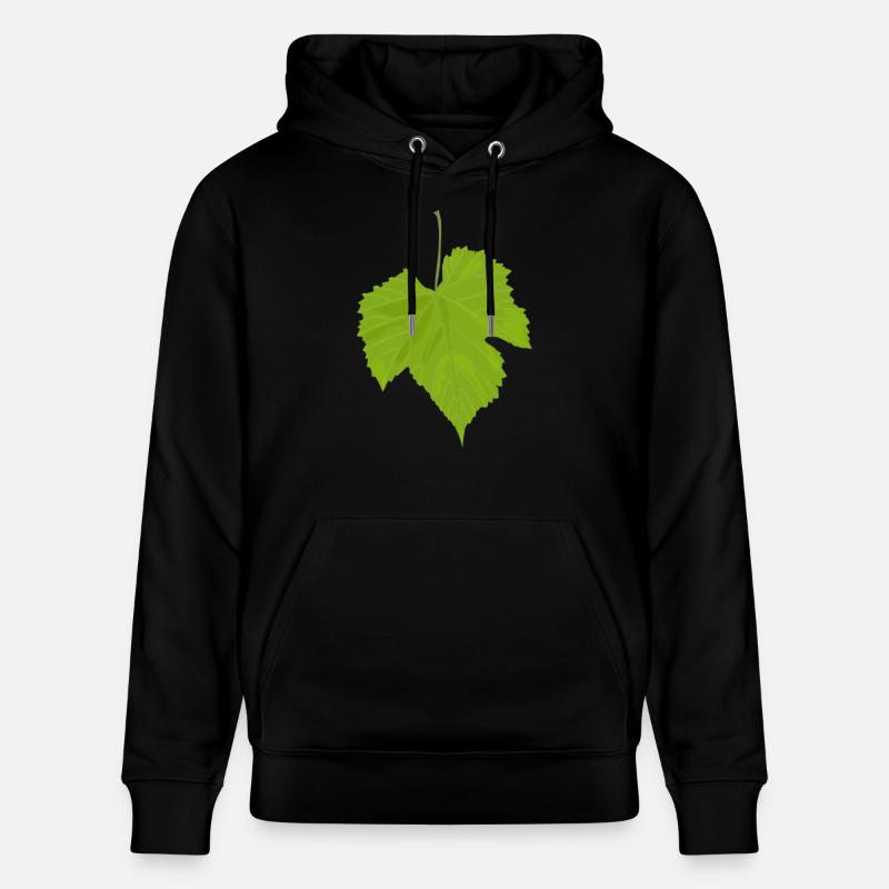 feuille d'érable - Sweat à capuche bio CRUISER Stanley/Stella Unisexe - noir